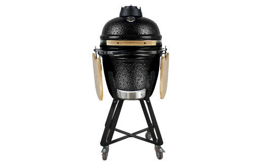 orange kamado grill