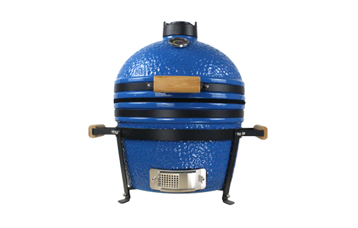 blue kamado grill