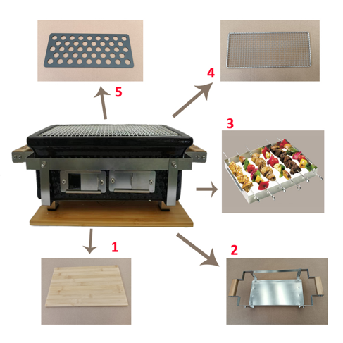 Magic Table Top Kamado - Grill, Bake, Fry!